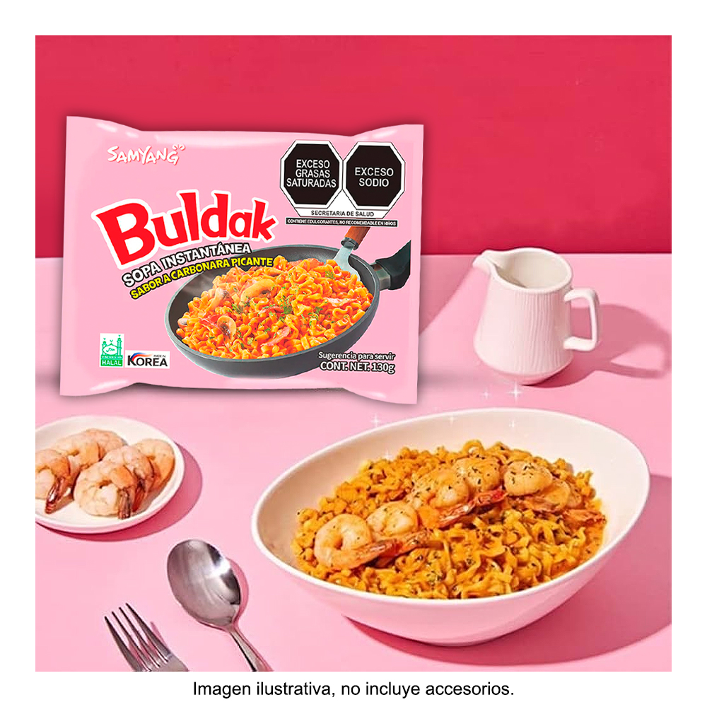 Ramen Picante Carbonara Buldak 140g (20 pzs)