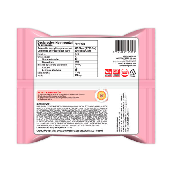 Ramen Picante Carbonara Buldak 140g (20 pzs)