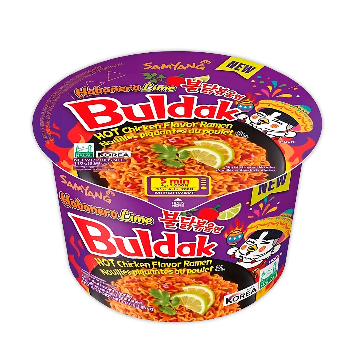 Ramen de Habanero con Limón Buldak 110g (16pz)