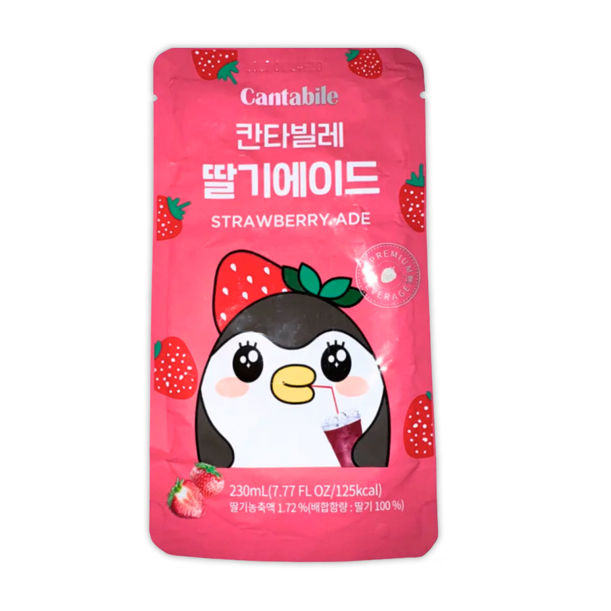 Bebida sabor Fresa Cantabile 230ml (10 pzs)