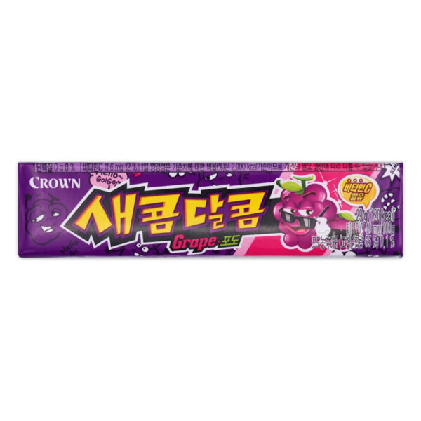 Caramelo Suave Saekom Daikom sabor Uva CROWN 435g (6 pzs)