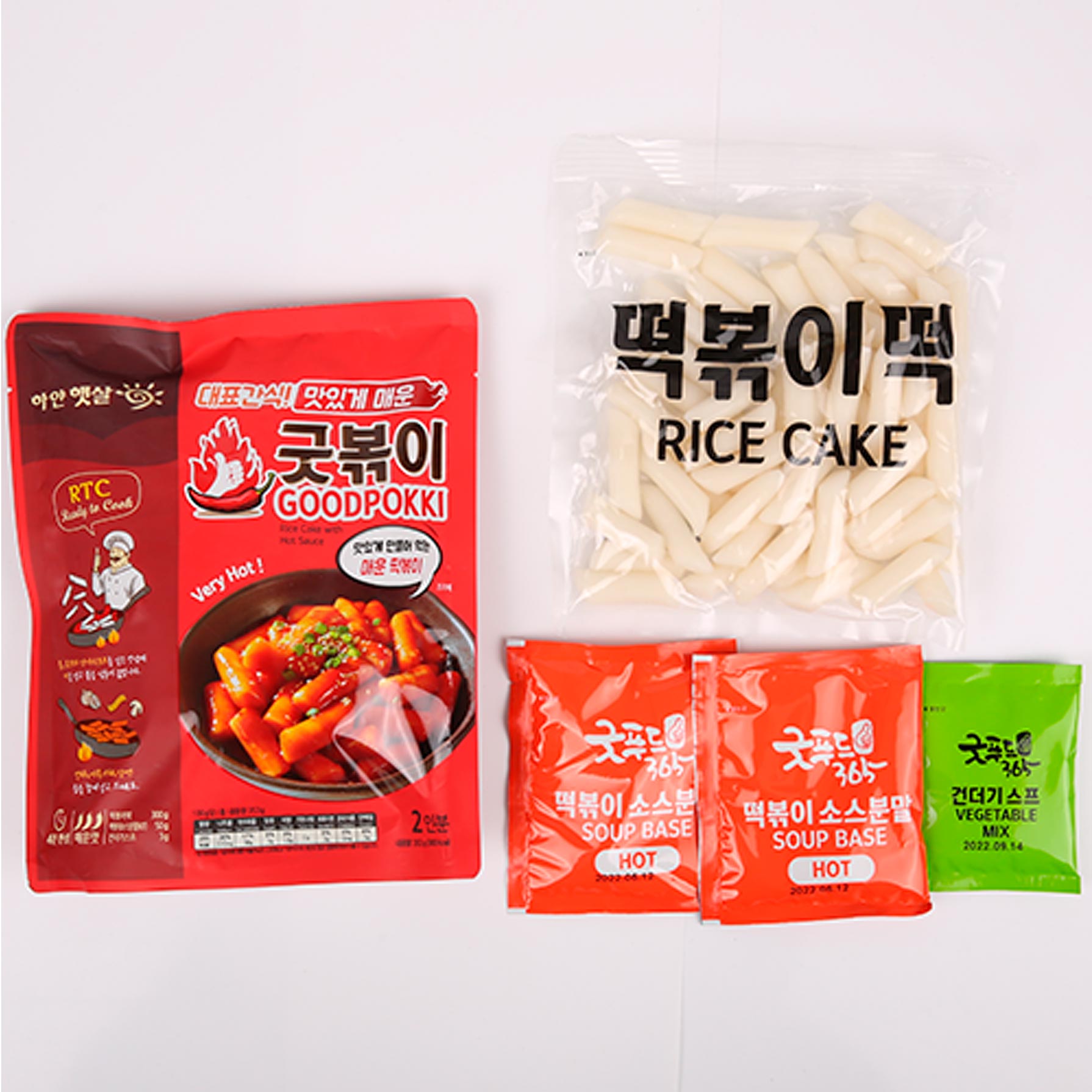 Topokki con Salsa Picante GoodPokki K-Quick 353g (20 pzs)