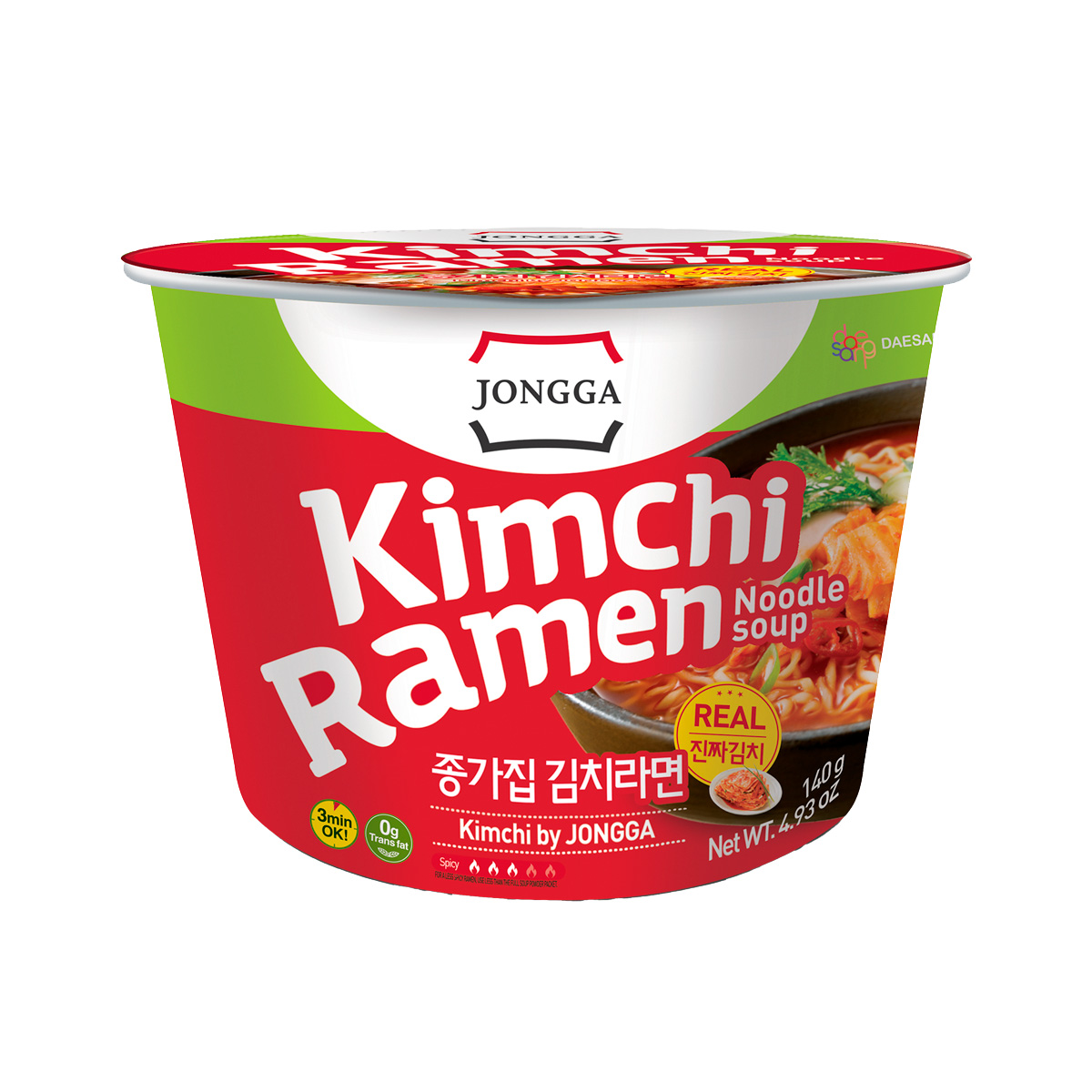 Ramen con Kimchi Bowl Jongga 140g (12pz)
