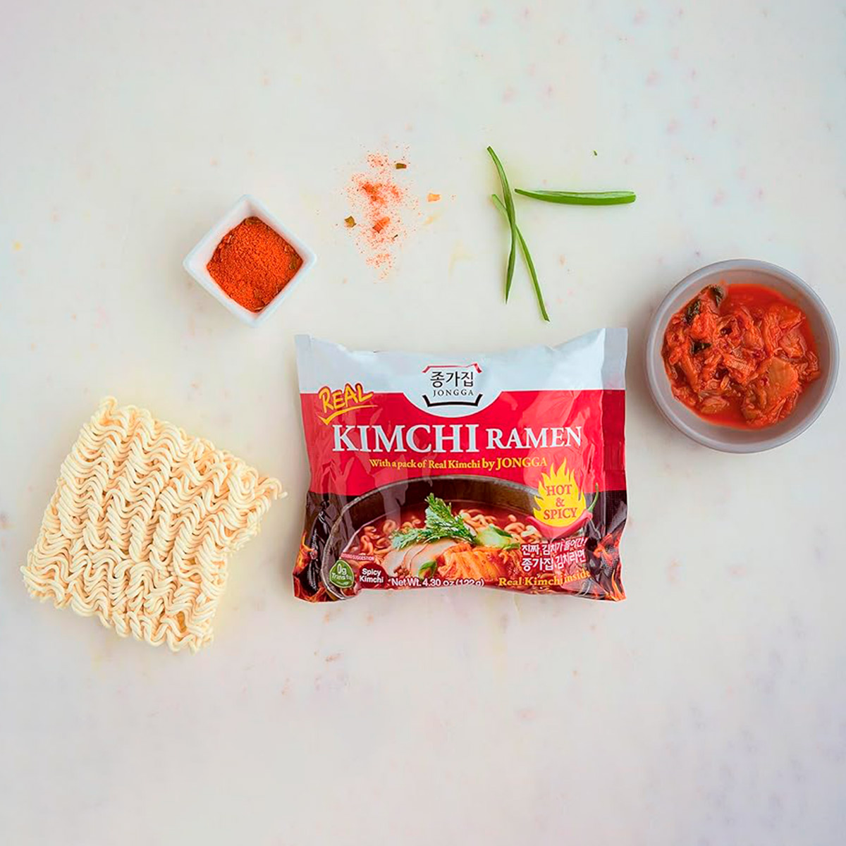 Ramen con Kimchi real Jongga 122g (24pz)