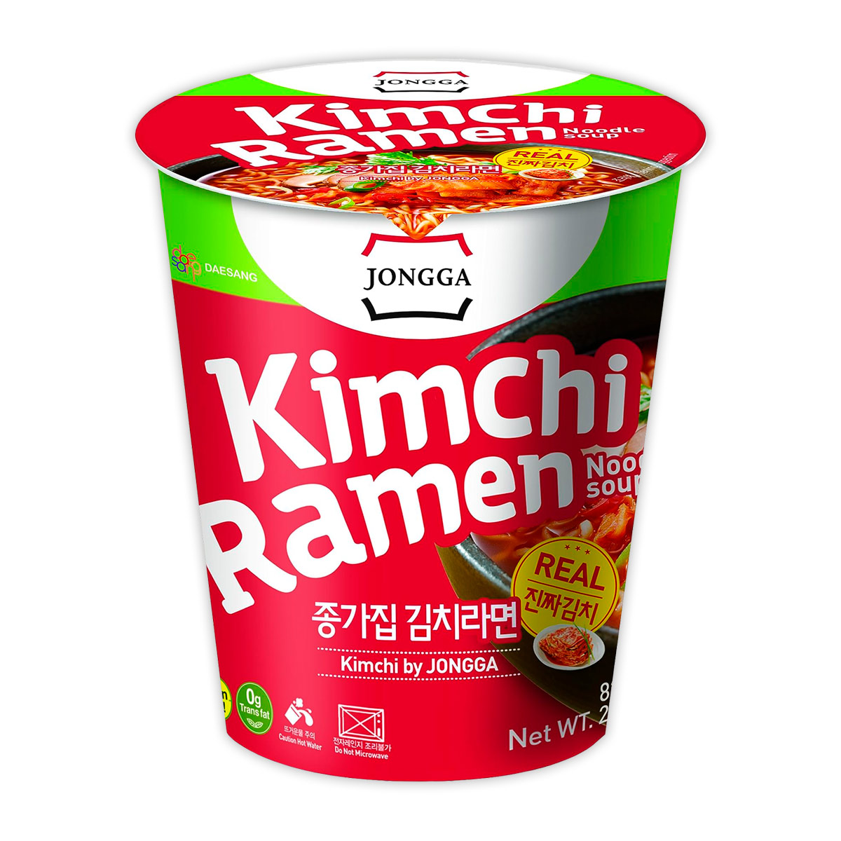Kimchi Ramen Tradicional Jongga Vaso 82.5g (24pz)