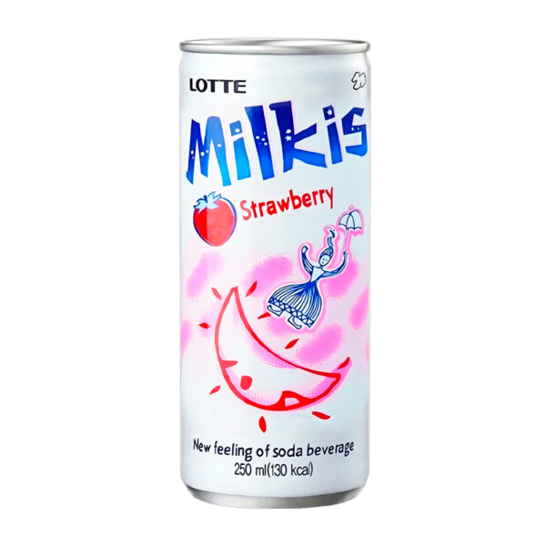 Bebida Coreana Milkis Fresa Lotte 250ml (30 pzs)