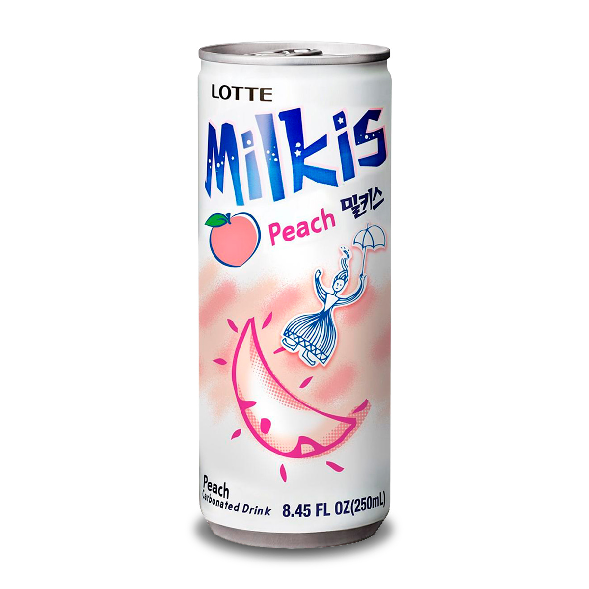 Bebida Coreana Milkis Durazno Lotte 250ml (30 pzs.)