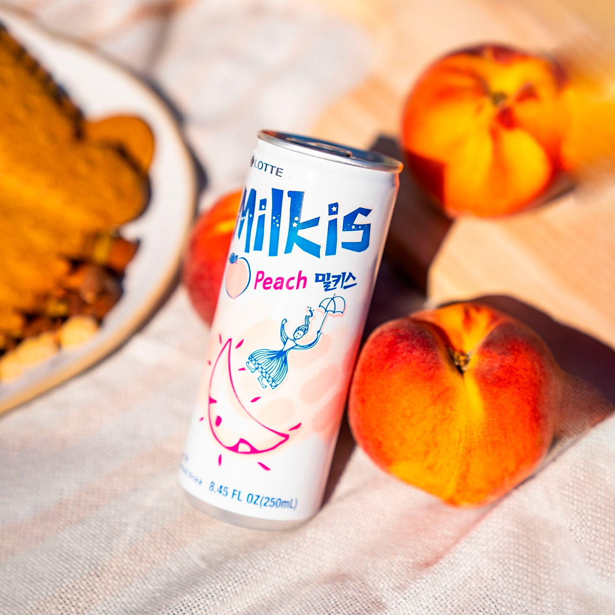 Bebida Coreana Milkis Durazno Lotte 250ml (30 pzs.)