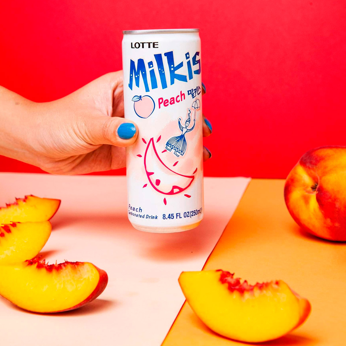 Bebida Coreana Milkis Durazno Lotte 250ml (30 pzs.)