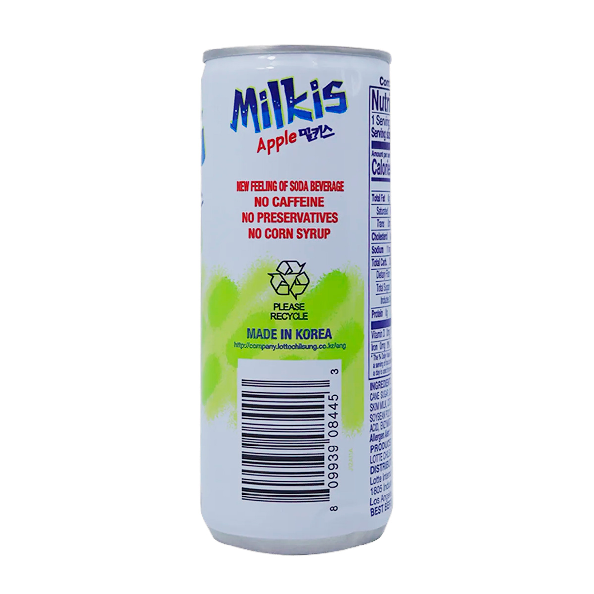 Bebida Coreana Milkis Manzana Lotte 250ml