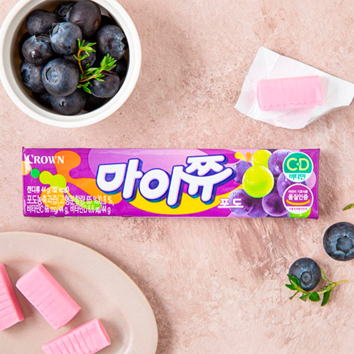 My Chew Uva CROWN 660g (Caja 8pzs)