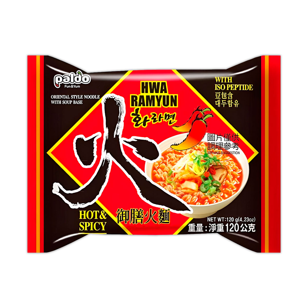 Paldo Hwa Ramen Picante Con Soya 120g (20 pzs)