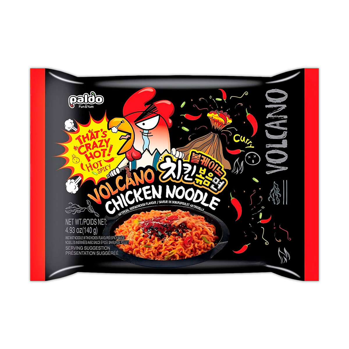 Paldo Volcano Ramen sabor Pollo Picante 120g (20 pzs)