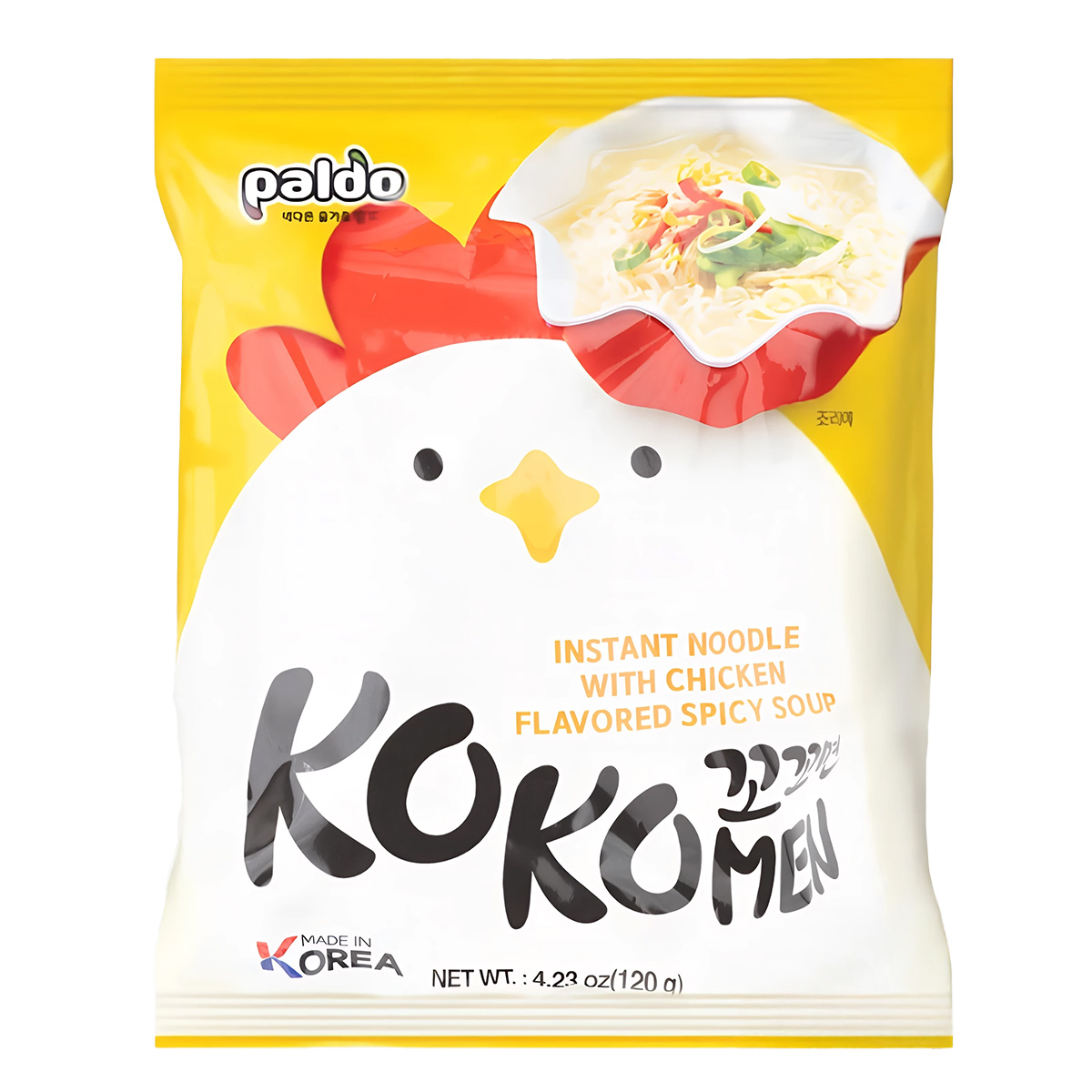 Paldo Kokomen Ramen Picante Bolsa 120g (20 pzs)