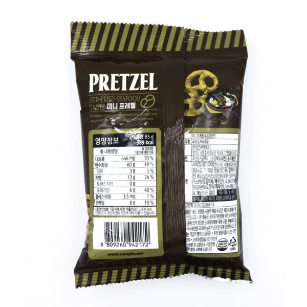 Pretzel Coreano Sabor Mariscos Samjin 70g (24 pzs)