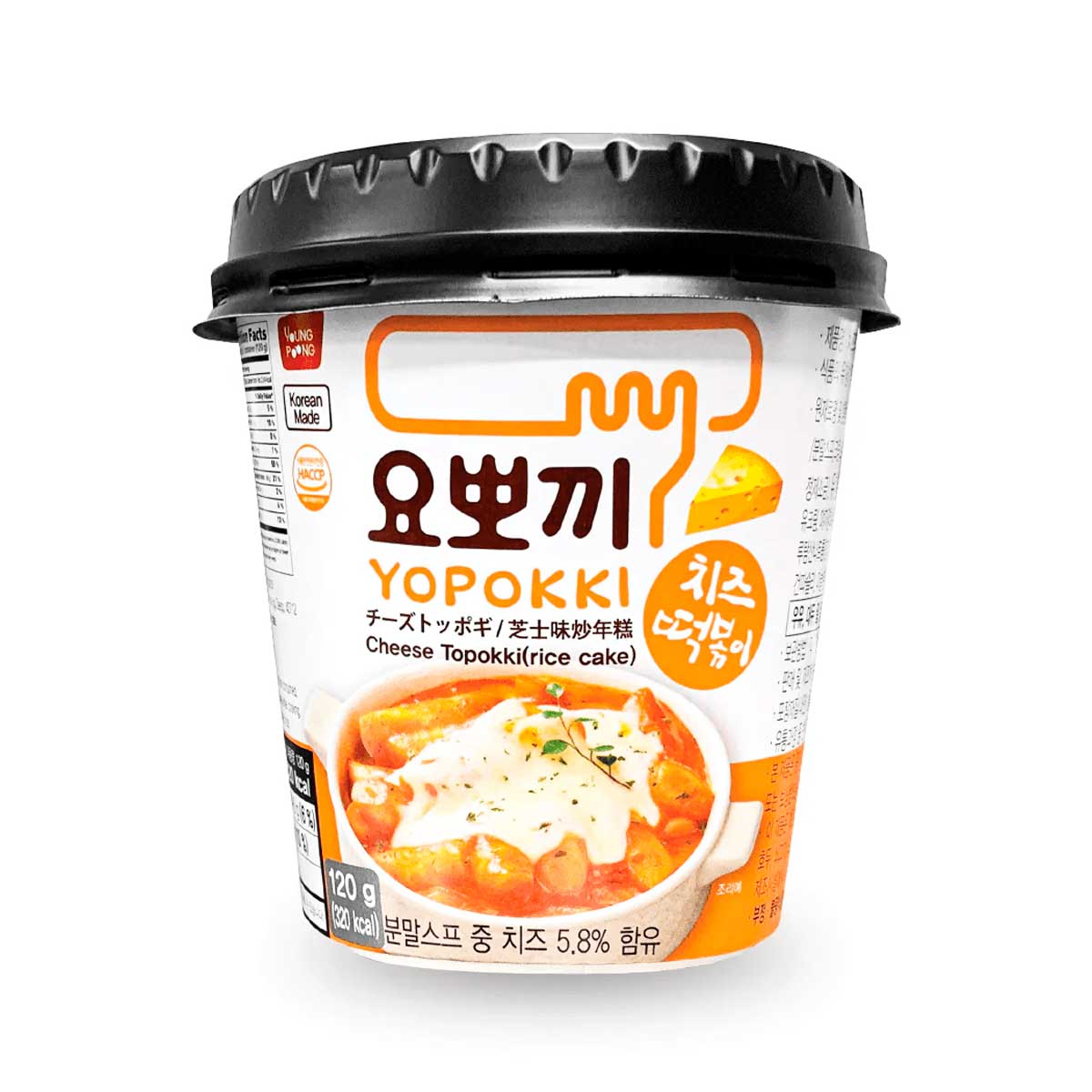 Topokki Queso Yopokki 120g (30 pzs)