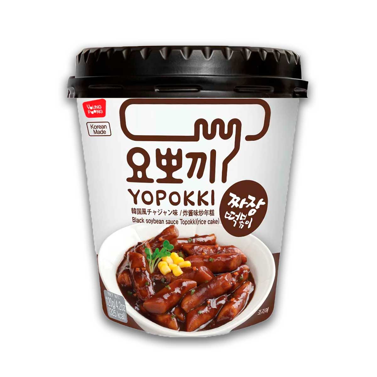 Topokki Jjajang Yopokki 120g (30 pzs)