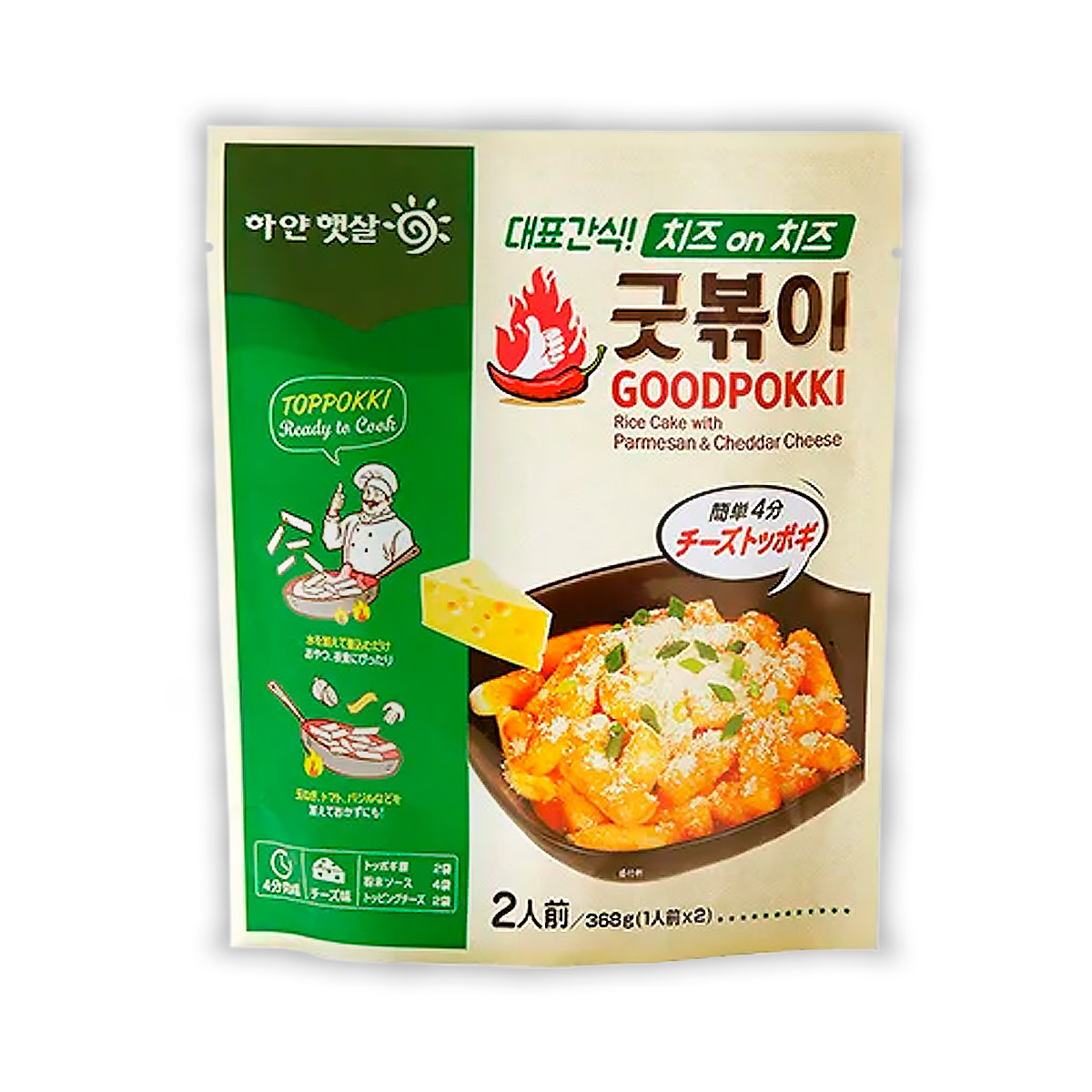Topokki de Queso K-Quick 368g (20pzs)