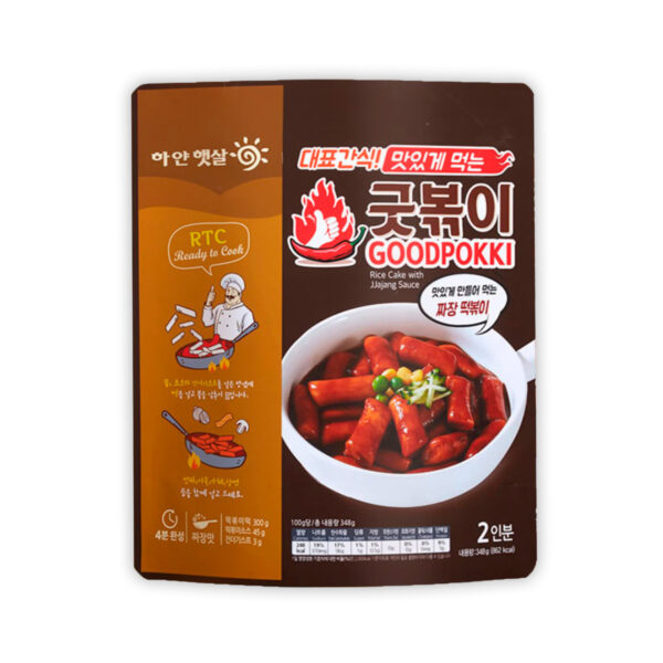 Topokki con salsa Jajjang K-Quick 343g (20 pzs)