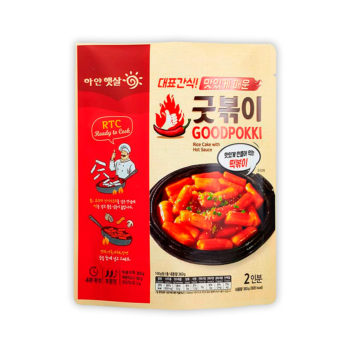 Topokki Original K-Quick 363g (20 pzs)