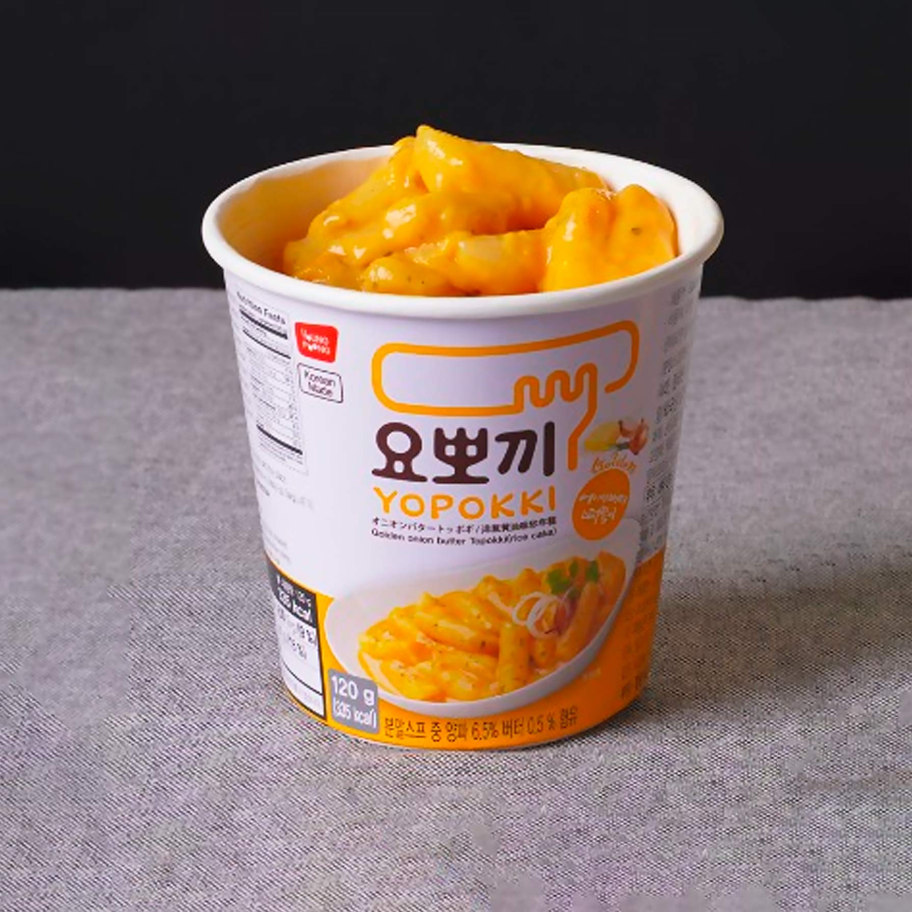 Topokki Queso y Mantequilla Yopokki 120g (30 pzs)