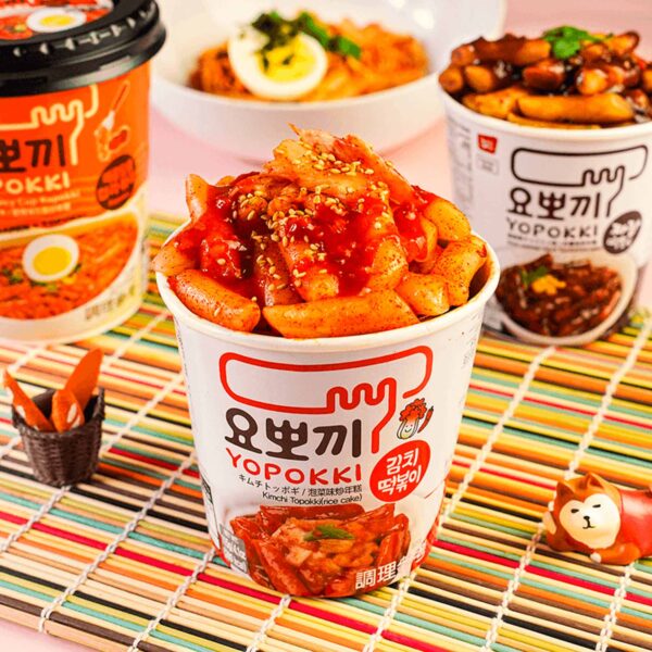 Topokki con Kimchi Yopokki 115g (30 pzs)