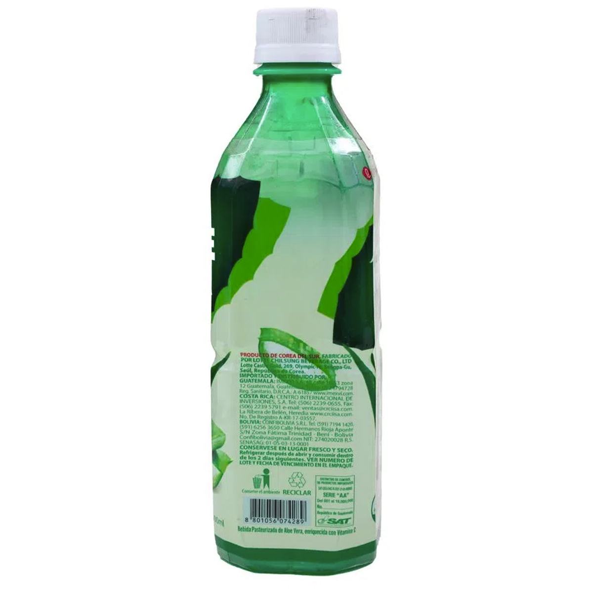 Bebida Aloe Vera Original Lotte 500ml (20 pzs.)
