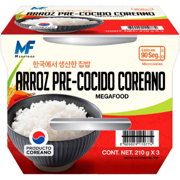 ARROZ PRE-COCIDO COREANO 630 g (24 pzs)