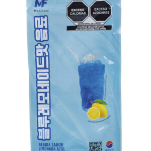 Bebida sabor Limonada Azul MEGAFOOD Bolsa 230 ml (10 pzs)