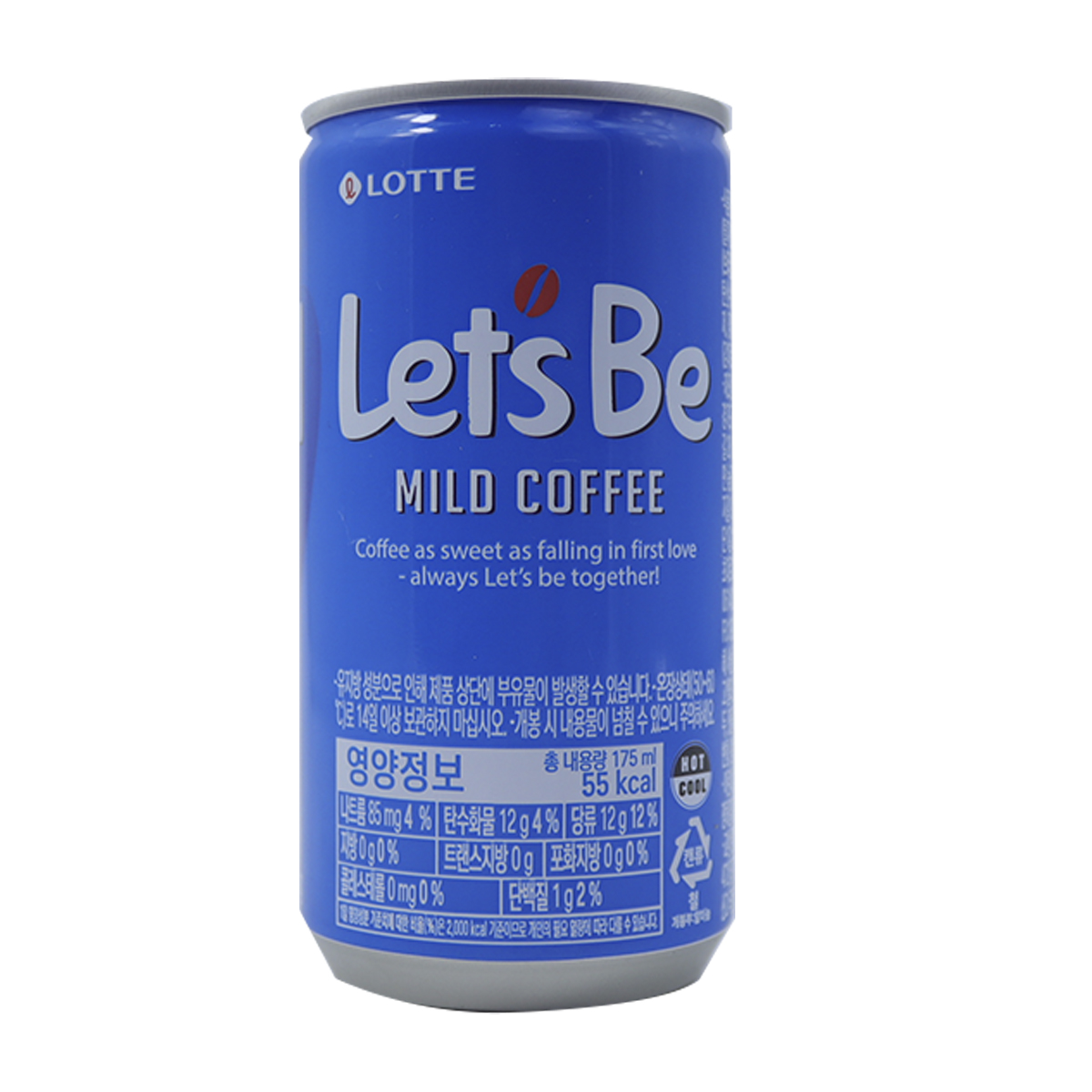 Café Coreano Let's Be Suave Lotte 175ml (30 piezas)