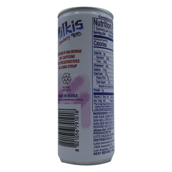 Bebida Coreana Milkis Fresa Lotte 250ml (30 pzs)