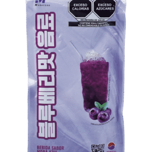 Bebida sabor Mora Azul MEGAFOOD Bolsa 230 ml (10 pzs)
