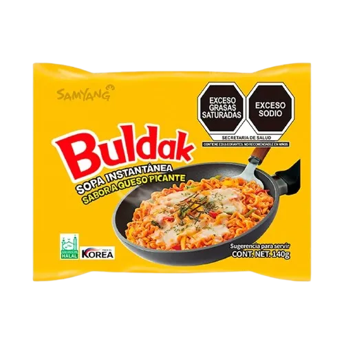 Ramen Picante Queso Buldak 140g (20 pzs)