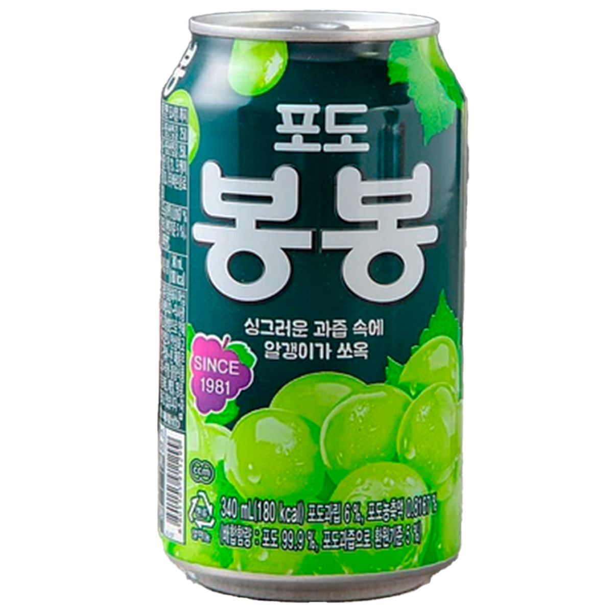 HAITAI BONG BONG BEBIDA CON PULPA DE UVA LATA 340 ML (24 PZS)