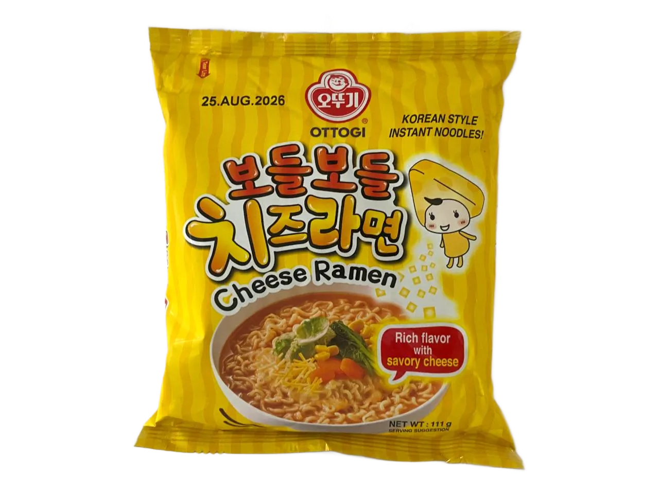 Ottogi Bodle Bodle Cheese Ramen 111g 32 Piezas