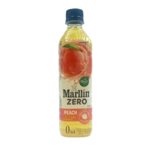 Bebida Coreana Marllin Zero Durazno 500ml 20pz/ caja – Sin Azúcar, 0 Calorías