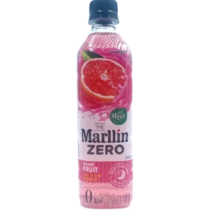 Bebida Coreana Marllin Zero Toronja 500ml 20pz/ caja – Sin Azúcar, 0 Calorías