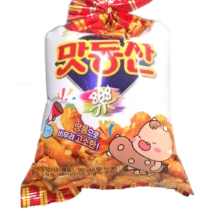 Botana Matdongsan Haitai 90g (20 pzs) – Botana crujiente de trigo con sabor dulce a cacahuate