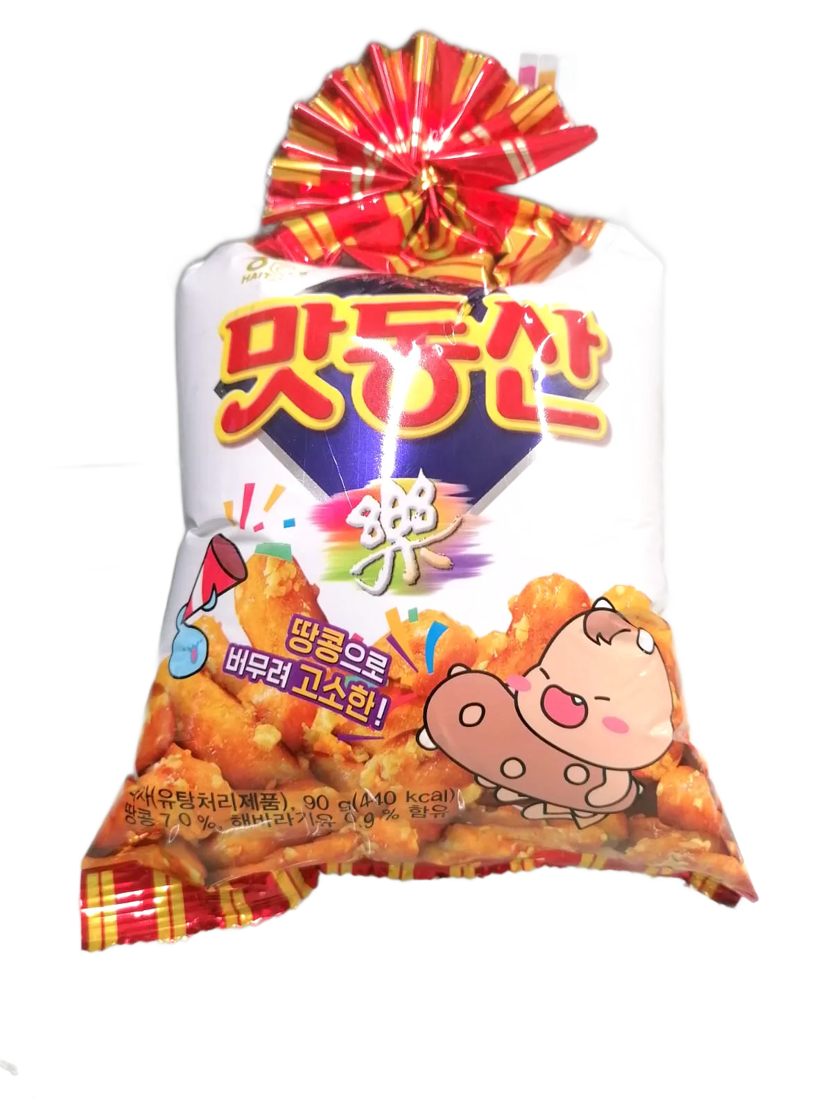 Botana Matdongsan Haitai 90g (20 pzs) – Botana crujiente de trigo con sabor dulce a cacahuate