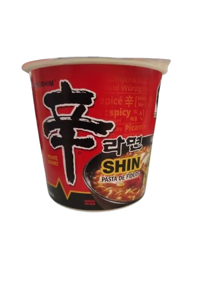 Nongshim Shin Ramyun Picante Cup 65g – Ramen Coreano Clásico en Vaso 6pzs