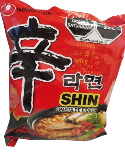 Nongshim Shin Ramyun Picante 120g – Ramen Coreano Clásico Extra Picante 10pzs
