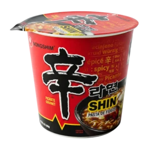 Nongshim Shin Ramyun Picante Cup 65g – Ramen Coreano Clásico en Vaso 6pzs