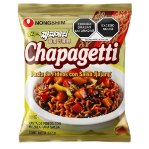 Nongshim Chapagetti 127g 10pzs – Pasta de Fideos Coreanos con Salsa Jjajang (Chajangmyeon) 10pzs
