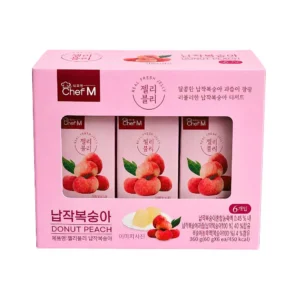 Jelly Vely Donut de Durazno 360g (Caja con 12 Paquetes de 6 Sobres)