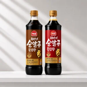 Pack Salsa de Soya Coreana Haepyo Jin + Guk 840 ml(12 Piezas)