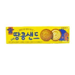 Galletas rellenas de crema de Cacahuate CROWN 93 g (20 piezas)