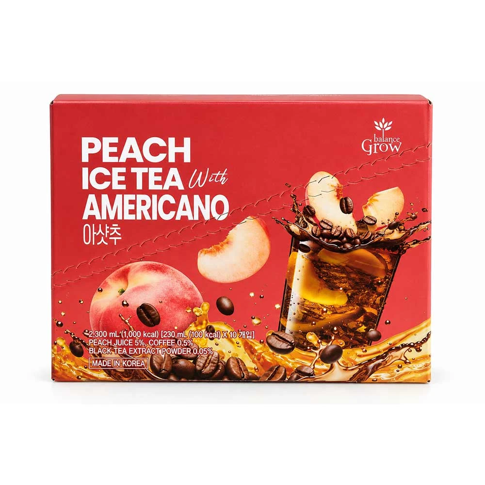 Balance Grow Té Helado de Durazno con Americano 230ml (10pz)