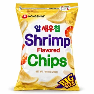 Nongshim Shrimp Flavored Chips Sabor Camarón 200g (6 Piezas)