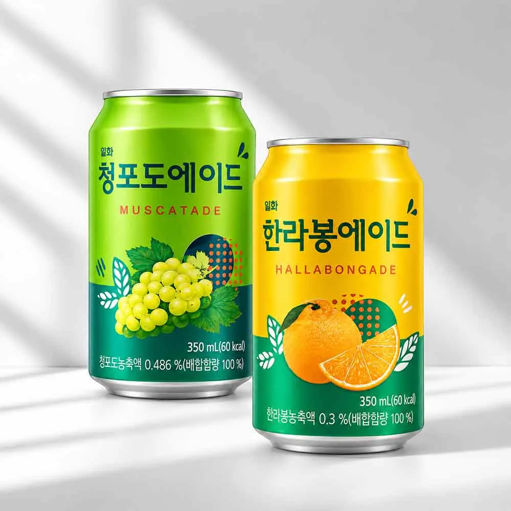 Pack Dúo Coreano Fresh – Uva Verde y Mandarina | 24 Piezas